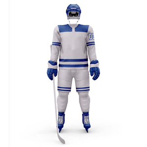 Uniforme de hockey sur glace pour hommes fabriqué en usine, manches courtes, respirant, 100% polyester, vente en gros disponible - Product Image 6
