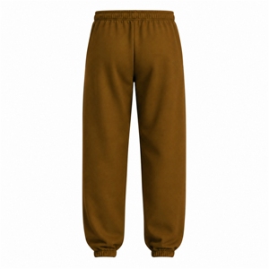 Ensemble de survêtement marron 2 pièces tendance avec sweat-shirt zippé et pantalon de jogging, personnalisable avec logo, vêtements de sport décontractés, fournisseur OEM - Product Image 5