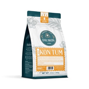 Dalakon Kon Tum Café torréfié 250g Caramel Goût sucré Saveur unique Fabriqué au Vietnam - Product Image 1