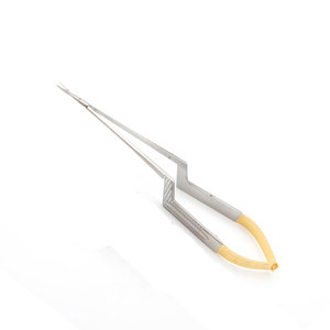 Instruments chirurgicaux cardiaques de qualité supérieure en acier inoxydable, micro-ciseaux Yasargil à baïonnette, 195 mm, droits et courbés, manuels, CE - Product Image 5