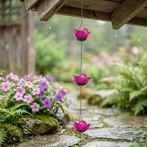 โซ่ฝนตกโลหะตกแต่งแบบแขวนสำหรับนักออกแบบ - Product Image 3