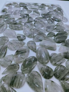 Best Selling Wholesale Lot of Natural Green Rutile <b>Crystal</b> Cabochons Loose Quartz Gemstone for Jewelry Making - Product Image 5