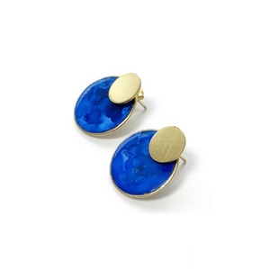 Pendientes de latón grueso estilo japonés verde africano 2025, con patina antigua y oxidada, diseño de colibrí - Product Image 4