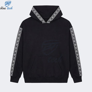 Sweat-shirt à capuche pour homme de qualité supérieure en coton molletonné, streetwear décontracté, fabricant et fournisseur de mode - Product Image 5