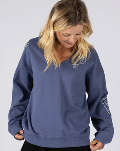 Sudadera Casual de Cuello Alto con Cremallera para Mujer, Talla XL, Personalizada, Hombros Caídos, Bordada, Corta, 100% Algodón, Transpirable, para Invierno - Product Image 1