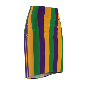 Falda Lápiz de Primavera 2027 New Razers Impex Mardi Gras con Estampado Completo, Transpirable, de Poliéster/Algodón para Mujer - Product Image 6