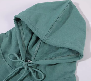 High Quality 300gsm Heavyweight Pullover Hoodie Polyester/Cotton Fleece Regular Fit Solid Winter Drop Shoulder No <b>Strings</b> Men's - Product Image 5