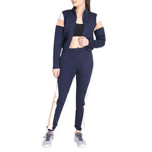 Conjunto Deportivo de Dos Piezas para Mujer, Chaqueta con Cierre Completo y Pantalones Jogger Ajustados, Ropa Deportiva Informal para Gimnasio - Product Image 6