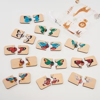 Cartes et jouets éducatifs en bois Delarchi au design Art Déco pour enfants - Cadeau d'anniversaire