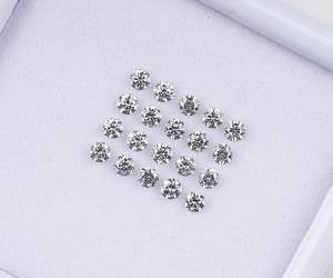 OM GEMS Diamante Natural Suelto de 2.40 MM, Color Sal y Pimienta, Corte Brillante, Claridad I3, Color Fantasía Claro, Certificado para Joyería - Product Image 4