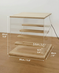 Premium Clear Acrylic 4-Step Dustproof <b>Storage</b> <b>Box</b> for Toys and Figures Portable Stackable Display Case for Retail and Models - Product Image 3