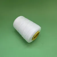 Fil de fermeture de sac en polyester élastique teint à 100 % (Ne 12/4) pour broderie et point de croix, couture de sacs tissés en PP pour farine