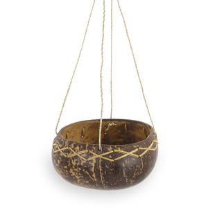 Macetas decorativas para plantas, venta al por mayor a precio de fábrica, maceta de cáscara de coco, maceta ecológica. - Product Image 4