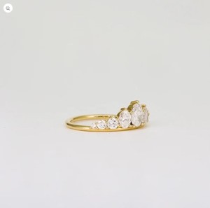 Moissanite Stone <b>Ring</b> for Women 925 Sterling Silver Yellow <b>Gold</b> Plated Engagement <b>Ring</b> Elegant Wedding Promise Jewelry - Product Image 2