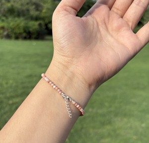Wholesale Natural Pink <b>Opal</b> Round Faceted Beads <b>Bracelet</b> 925 Sterling Silver Handmade Adjustable Gemstone <b>Bracelet</b> Bulk Jewelry - Product Image 3