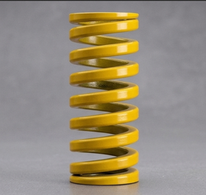 Ressort à compression jaune Mollificio Bordignon 4S, charge extra lourde, robuste, diamètre du corps : 5/8, diamètre de la tige : 11/32 - Product Image 2