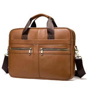 Maletín para Portátil de Cuero Genuino Personalizado con Compartimento Acolchado para Portátil y Diseño Portátil para Personalizar con la Marca - Product Image 1