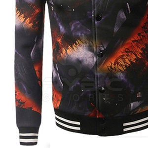 Vestes varsity classiques pour hommes, style streetwear urbain, sublimées, conçues pour un confort saisonnier et un look élégant. - Product Image 5