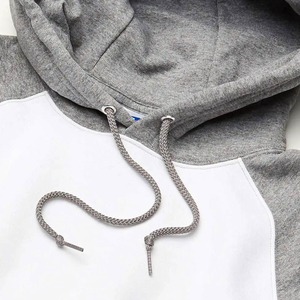 Sudadera con Capucha de Forro Polar para Hombre RELEVO INDUSTRIES, Manga Raglán, Color Sólido, Corte Regular, Informal, Blanca y Gris, para Otoño - Product Image 5