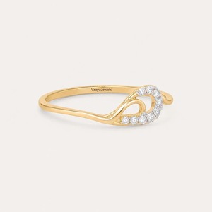 Bague pour femme en or plaqué or avec diamant rond cultivé, disponible en or massif 10K, 14K ou 18K et en argent 925, cadeau d'anniversaire - Product Image 3