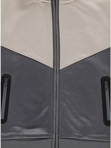 Ensemble de survêtement color block pour garçons, sweat-shirt à fermeture éclair intégrale et pantalon respirant, tenue décontractée d'automne, coupe régulière - Product Image 2