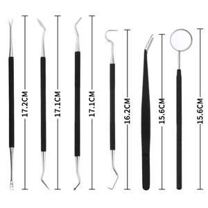 Ensemble d'examen dentaire professionnel 6 pièces, kit de nettoyage dentaire en acier inoxydable japonais CE par Grip Surgical - Product Image 4