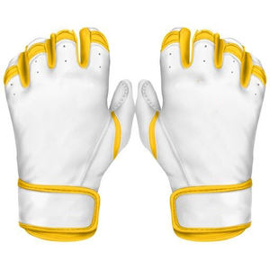 Guantes de bateo de béisbol Lever, de puño corto, con agarre de cuero suave para un uso cómodo LBBSC-0042 - Product Image 1