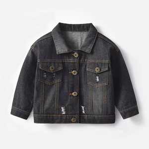 Vêtements d'extérieur pour enfants de 0 à 10 ans, bébés, tout-petits, petits garçons, manteaux en jean, veste en jean pour garçons - Product Image 3