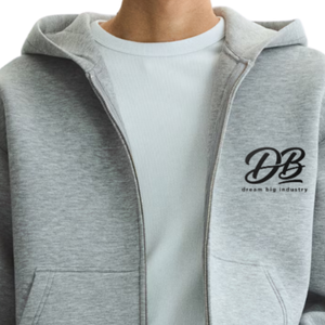 Loose Fit <b>Zip</b> Through Hoodie Soft Cotton Blend Full <b>Zip</b> <b>Hooded</b> Sweatshirt Casual Streetwear Custom OEM ODM Factory Supplier - Product Image 3