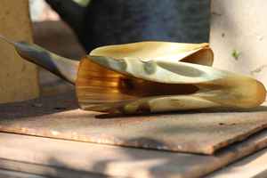 Pieza decorativa de cuerno rústico diseñada para decoración del hogar de estilo vintage y étnico, pieza decorativa de cuerno natural para mesa de sala de estar. - Product Image 4