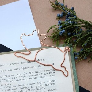 Elegant Copper Wire <b>Bookmark</b> Handmade Artistic Rose Design Durable Metal Page Marker Luxury BookGift for Readers Students Office - Product Image 6