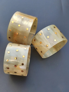 Pulsera de piedras preciosas Pulsera de color de cuerno natural hecha a mano con amor y mejor diseño Brazalete de cuerno Pulsera de FWE - Product Image 3