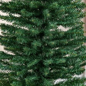 Albero di Natale Sottile di 2,1 Metri con 499 Rami Realistici, Albero Verde Artificiale a Forma di Matita con Supporto in Plastica - Product Image 2
