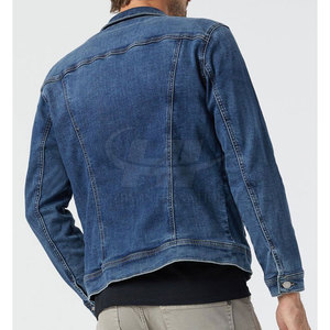Veste en jean pour homme sur mesure, best-seller, dernier design, prix abordable, hiver, 100% coton, logo sur le devant - Product Image 5