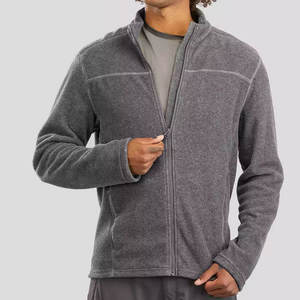 Pull zippé chaud pour homme en tissu tricoté doux avec fermeture éclair intégrale pour superposition décontractée en hiver - Product Image 2