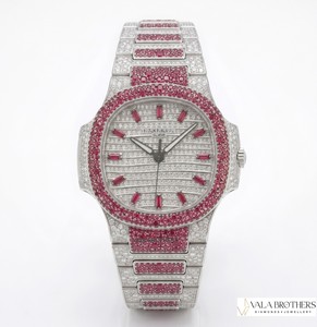 Reloj de Lujo Patek Philippe con Moissanita para Hombre y Mujer, Estilo Hip Hop, Brillante, de Diseño Premium - Product Image 2