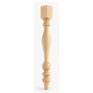 Solid Wood <b>Table</b> Leg Farmhouse Turned Wooden Furniture Legs for Dining <b>Tables</b> Kitchen Islands and Console <b>Tables</b> - Product Image 1