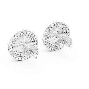 Pendientes Unisex My Sunshine Diamond de Oro de 10K con Corte Brillante Redondo Étnico, Oro Rosa y Plata de Ley 925 - Product Image 4