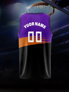 เสื้อบาสเก็ตบอลคุณภาพสูง ระบายอากาศได้ดี ผลิตจากโพลีเอสเตอร์ 100% ขายส่ง รับผลิตตามแบบ OEM ปรับแต่งได้ตามต้องการ เสื้อบาสเก็ตบอลระดับมืออาชีพ - Product Image 2