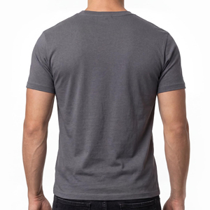 Camiseta de Algodón para Hombre, Resistente, de Algodón Grueso, Color Sólido, Cómoda, para Entrenamiento, Tacto Suave, Prenda Esencial - Product Image 2