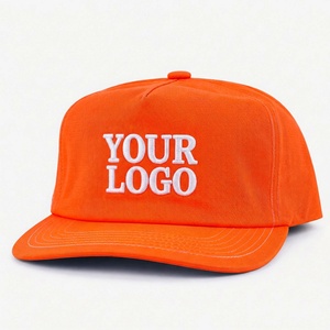 Casquette de baseball tendance à 5 panneaux brodée sur mesure, profil haut, non structurée, coupe carrée, style streetwear urbain - Product Image 3