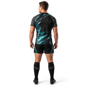 Uniforme de Rugby de Primera Calidad para Equipos, Ropa Deportiva Transpirable, Camiseta de Rugby y Pantalones Cortos a Juego, Diseñados para Clubes, Escuelas y Academias - Product Image 2