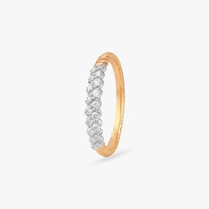 Bague Éternité Aniva en Or Jaune 14K avec Diamants Certifiés IGI, Taille Brillant, Sertissage Pavé, Classique pour Femme, Fiançailles et Mariage - Product Image 2