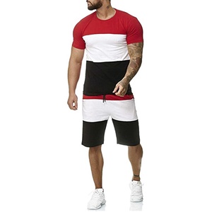 ชุดคู่สำหรับออกกำลังกายในยิมของผู้ชายชุดเสื้อคอกลมแขนสั้น & กางเกงขาสั้นเด็กผู้ชายชุดสั้น2ชิ้นสำหรับฤดูร้อน - Product Image 2