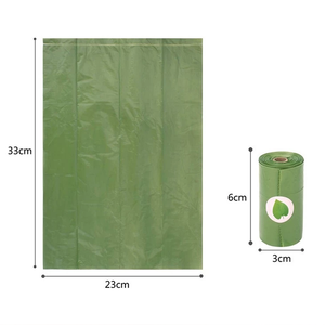 Sacs de déchets de caca de chien imprimés avec logo personnalisé Fécule de maïs biodégradable écologique compostable surface en relief sac de merde de chien - Product Image 6