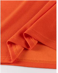 เสื้อเชิ้ตแขนยาวผู้ชาย ถักนิตติ้ง สีพื้น คอกลม แขนยาว ใส่ได้ในฤดูใบไม้ร่วง สีส้ม ระบายอากาศได้ดี เสื้อเชิ้ตแขนยาวผู้ชายแบบพื้นฐาน - Product Image 3