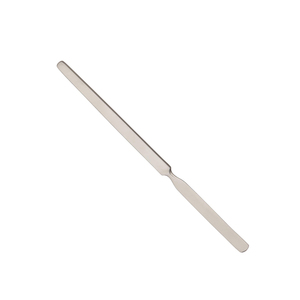 Professional Stainless Steel Single Ended Mixing Spatula with Satin or Bright Polished Finish for <b>Makeup</b> and Cosmetic Use - Product Image 2