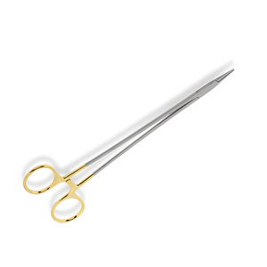 Top Quality Needle Holder Forceps Size 9 Inch Half Gold Stainless Steel Surgical Suture Debakey Needle Forceps <b>Cheap</b> Price - Product Image 2