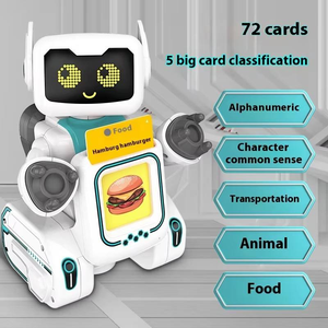 Robot Compagnon Interactif Intelligent K44 en Plastique ABS pour l'Éducation Précoce, Jouet Programmable Télécommandé à Quatre Roues avec Carte - Product Image 3