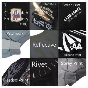 เสื้อพูลโอเวอร์ OEM ผ้าฟลีซหนานุ่มสองชั้น ทรงโอเวอร์ไซส์ ยูนิเซ็กซ์ ปักลาย พิมพ์ลาย ล้างสีแบบ Acid Wash งานฝีมือครบครัน รับสั่งทำตามแบบ - Product Image 4